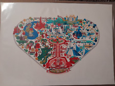 Hayden Evans Retro Disneyland Happiest Place Fun Map Art Print 8