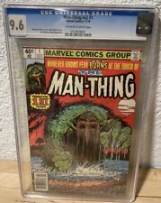Man-Thing #1 CGC 9.6  Marvel Comic Key * Origin Retold * White Pages 1979 NM+ picture