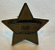 US AIRWAYS STAR CUSTOMER SERVICE PIN - WITH SILVER TRIM picture