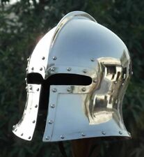 18 Gauge Mild Iron steel Medieval Barbuta Helmet /Great Knight Templar Helmet picture