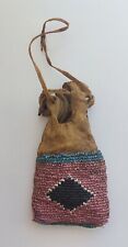 Antique  Indian Beaded  Tobacco Or Medicine Bag Made around 1900 picture