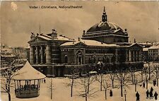 CPA AK NORWAY Vinter i Christiania, Nationaltheatret (319807) picture