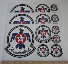 USAF Air Force Thunderbirds Stickers 3 Sheets 18 Stickers New picture