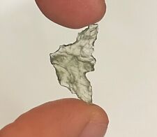 Moldavite .38 gr 1.9 Ct Regular Grade Small Piece Very Thin COA Included picture