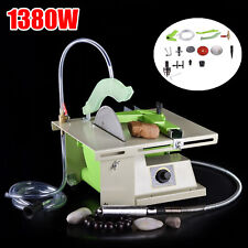 1380W Table Saw Jade Rock Bench Lathe Polisher Grinder Cutting Machine 110V picture