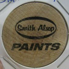 Vintage Smith Alsop Paints Wooden Nickel - Token Paint picture