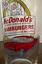 McDonald's Speedee Service Hamburgers Circa 1957 Restaurant Drinking Glass picture
