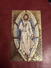 Vintage Catholic Holy Card - Gilded Icon The Transfiguration of Christ picture
