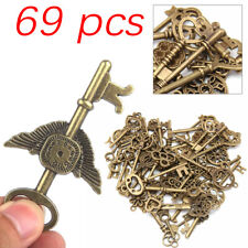 69 pcs/sets Antique Vintage Old Look Bronze Skeleton Keys Halloween decorations picture