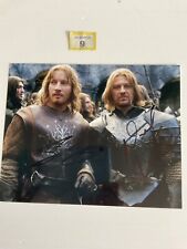sean bean and david wenham signed 8x10 lord of the ring picture
