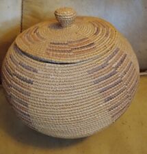 **AWESOME  VINTAGE NATIVE AMERICAN BASKET  HOOPER BAY ESKIMO VERY FINELY DONE * picture