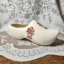Vintage Holland Dutch Shoe Clog Shoe Roses Transfers HandMade Floral Image picture