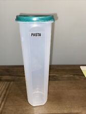 Tupperware Spaghetti Pasta Keeper Container With Green Lid Great Seal on the Lid picture