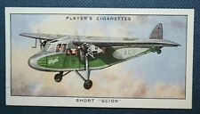 SHORT SCION   Light Transport Aircraft  Vintage Illustrated Card   IB22 picture