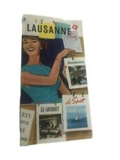 Vtg Travel Brochure Lausanne Switzerland Pamphlet 1950s 1960s P072 picture
