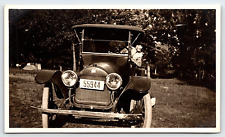 Original Old Vintage Antique Photo Buick Car Lady Dress Hat Landscape Nature picture