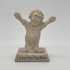 VTG I LOVE YOU THIS MUCH 1968 Figurine Statue by R & W Berries CO’s 5” H 3” W picture