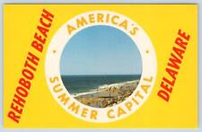 1960-70's REHOBOTH BEACH DELAWARE AMERICA'S SUMMER CAPITAL POSTCARD picture