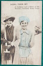 WW1 Women's Auxiliary Army Corps British War WWI Homefront Baker postcard 1914 picture