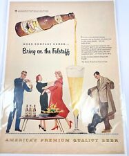 vintage Falstaff Beer Print Ad Milwaukee picture
