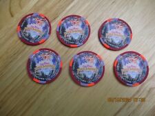 6 FREMONT 5 DOLLAR CASINO CHIPS EXCELLENT-RO-1178 picture