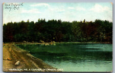 Postcard ME A Corner of Crystal Lake Harrison Maine c.1900's S10 picture