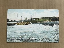 Postcard Brunswick ME Maine Lower Falls Androscoggin River Vintage UDB PC picture