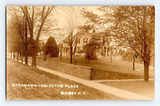 RPPC 1910. SIDNEY, NY. SHERMAN - EGGLESTON PLACE. POSTCARD. GG18 picture
