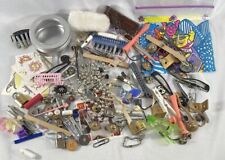 Vintage Estate Mixed Lot Grammy & Grammy  Junk Drawer  Beauty Buttons Padlocks picture