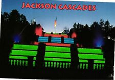 Vintage Postcard 4x6- Illuminated Cascades, Jackson, MI picture
