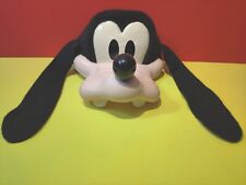 Vintage Disney Parks Goofy Snap Back Hat Plastic Hard Face Made In USA picture