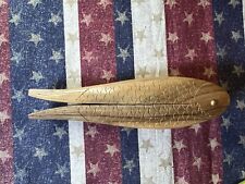 Vintage wooden fish shaped nut cracker 8