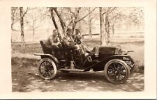RPPC Postcard Men in Overland Automobile Willy's Toledo Ohio c.1904-1918   12366 picture