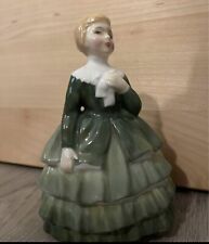 Vintage Royal Doulton Belle Figurine Green Dress HN 2340 picture