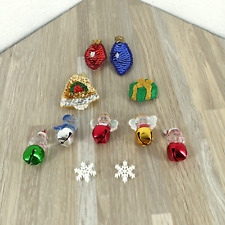 Holiday Mixed Lot Handmade Button Covers Bells Snowflakes Sewing Craft Supplies picture