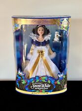 Vintage 1998 Mattel DISNEY Holiday Princess Snow White Barbie Doll NIB picture