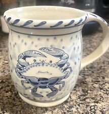 Blue Crab Bay Co Coffee/Tea Mug Hand Painted Chesapeake Bay Mint Condition picture