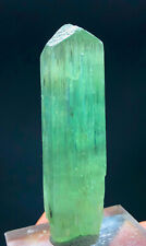 39 Gram Natural Terminated Green Color Kunzite Crystal From Afghanistan picture