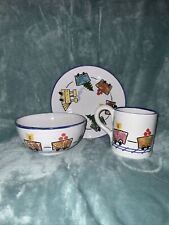 - Starbucks Little Trio Mug, Cereal Bowl, Fruit/Toast Plate Set picture