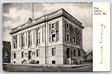 Original Old Vintage Postcard Post Office Building Joplin Missouri USA picture