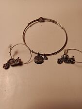 Harley Davidson Bracelet And Motorcycle Earrings picture
