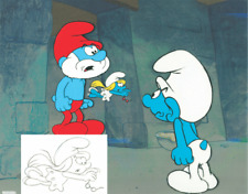 Papa Smurf, Angel and Grouchy - Animation Cells picture