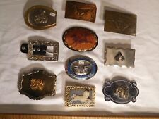 Awesome 10 Vintage Western/Horse Belt Buckles ~ Tony lama, Chambers, Lewis picture