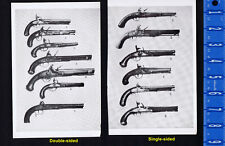 U.S. Secondary Martial Flintlock Pistols - 1947 Gun Collecting Prints Lot #11 picture