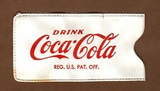 Drink Coca-Cola Vinyl Sleeve Storage Case, Plastic Red White Vintage 3 5/8