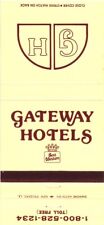 New Orleans Lawton Oklahoma Texas Gateway Hotels Vintage Matchbook Cover picture