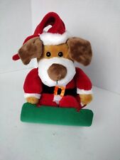 Dan Dee Animated Singing Rocking Christmas Dog Sled Holiday Disney GOOFY Voice picture