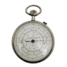 Antique Henri Chatelain Calculigraphe Circular Slide Rule - Pocket Watch Shape picture