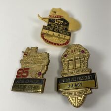 Houston Livestock Show & Rodeo Pin Lot 1993-1996 Lifetime Vice President HLSR picture