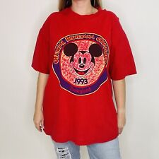 Vintage 90s Disneyana Convention 1993 Disneyland Mickey Mouse Red T-shirt OSFA picture